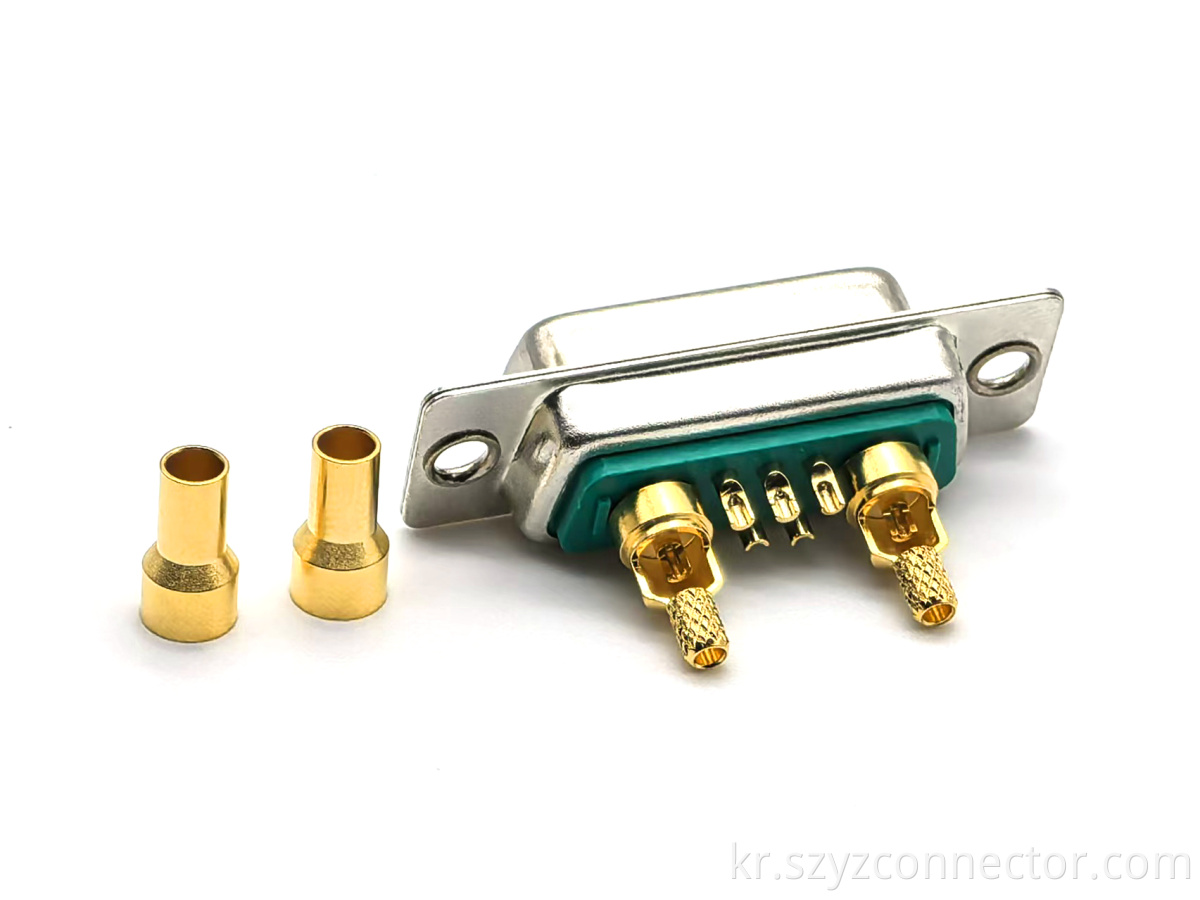 D-Sub High Current 7W2 Female Connector 7P
